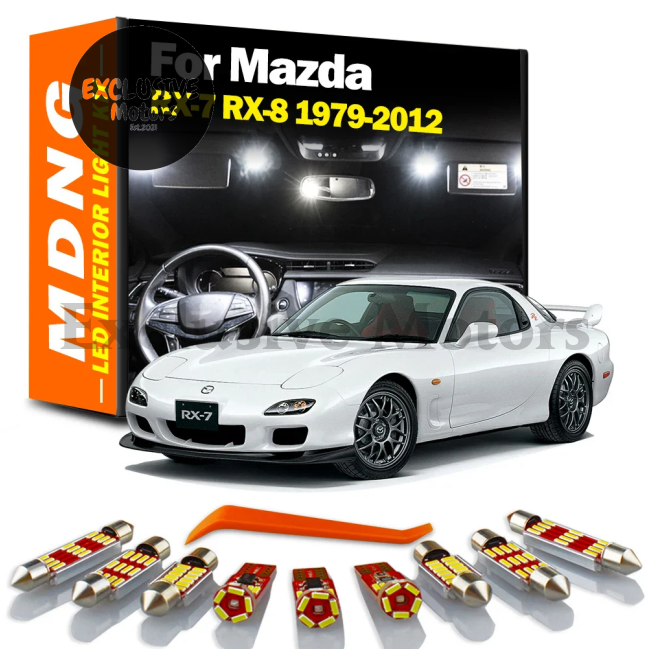 Led Interior Trunk Dome Light Bulbs Kit For Mazda Rx-7/Rx-8