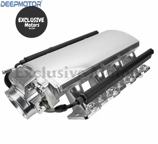 Low-Profile Intake Manifold with MAP Sensor Port, Fuel Rail, and 92mm Throttle Body for LS1, LS2, LS6