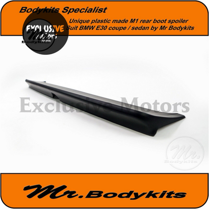  M1 Style Rear Boot Spoiler (Plastic) for BMW E30 Series Coupe/4 Door