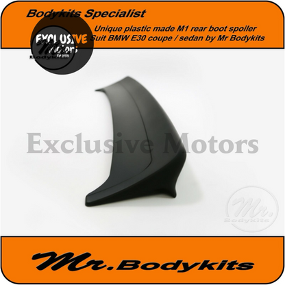  M1 Style Rear Boot Spoiler (Plastic) for BMW E30 Series Coupe/4 Door