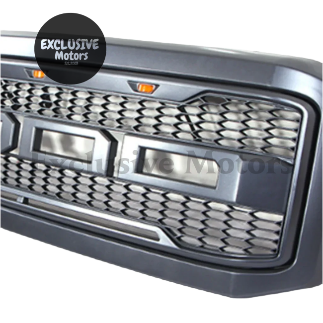 Mesh Front Racing Grille With Led Light For Ford F250/F350 2005-2007