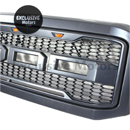 Mesh Front Racing Grille With Led Light For Ford F250/F350 2005-2007