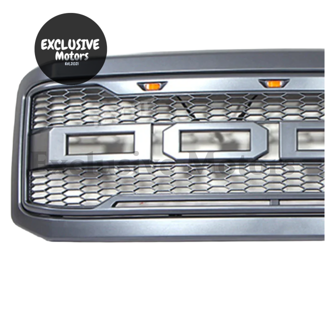 Mesh Front Racing Grille With Led Light For Ford F250/F350 2005-2007