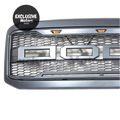 Mesh Front Racing Grille With Led Light For Ford F250/F350 2005-2007