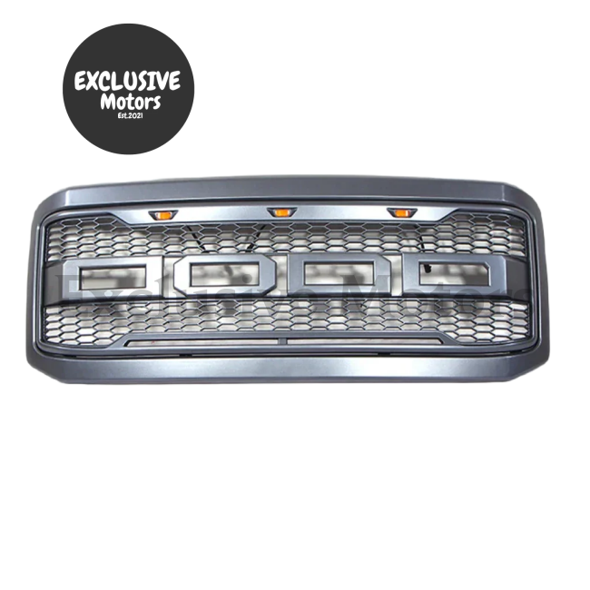 Mesh Front Racing Grille With Led Light For Ford F250/F350 2005-2007