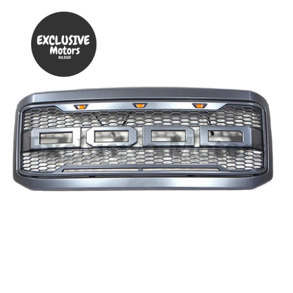 Mesh Front Racing Grille With Led Light For Ford F250/F350 2005-2007