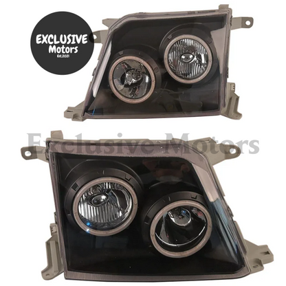 Modified Black Headlights For Toyota Land Cruiser Prado Fj90 Rzj90 Vzj95 Kzj95 (1998-1999)