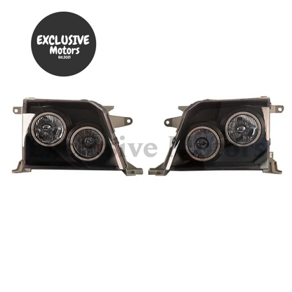 Modified Black Headlights For Toyota Land Cruiser Prado Fj90 Rzj90 Vzj95 Kzj95 (1998-1999)