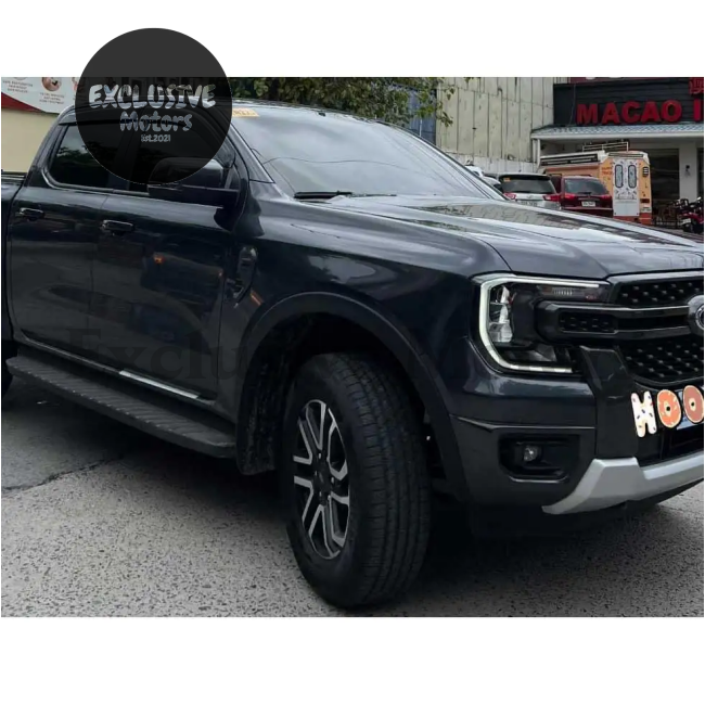 Black Side Door Visor Window Deflectors (Rain Guard) For 2022-2023 Next Gen Ford Ranger Raptor