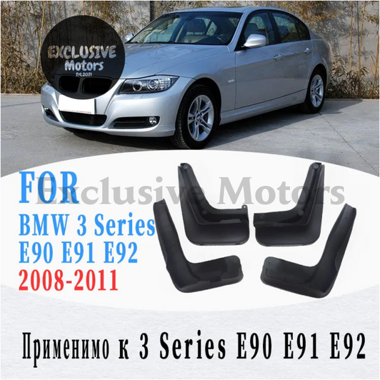 Mud Flaps For Bmw 3 Series (E90 E91 E92) - Front & Rear 4Pcs (2008-2011)