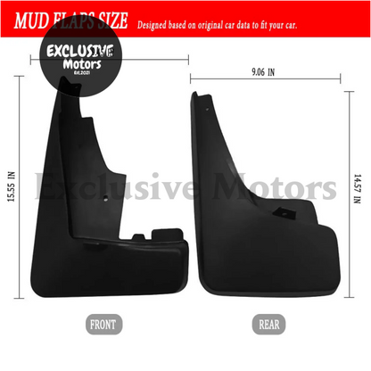 Mud Flaps/Mud Guards For Jeep Patriot (2011-2021) - Front & Rear Splash