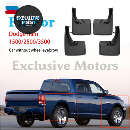 Mud Guards Flaps For Dodge Ram 1500 2500 3500 (2009-2018) - Front & Rear 4Pcs