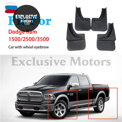 Mud Guards Flaps For Dodge Ram 1500 2500 3500 (2009-2018) - Front & Rear 4Pcs