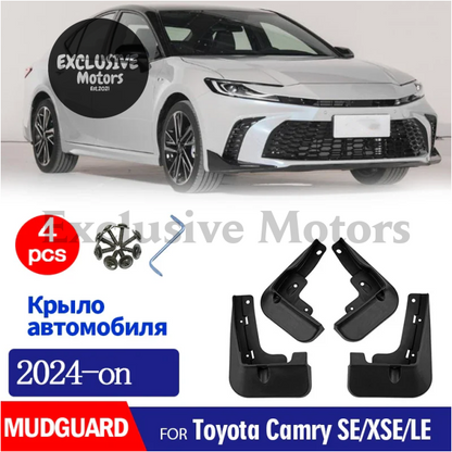 Mudguard Fender Flaps For Toyota Camry Xe Xse Le (2024-2025) - Front & Rear 4Pcs