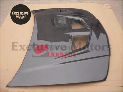 Oem Style Carbon Fiber Hood For Mitsubishi Lancer Evolution 5-6