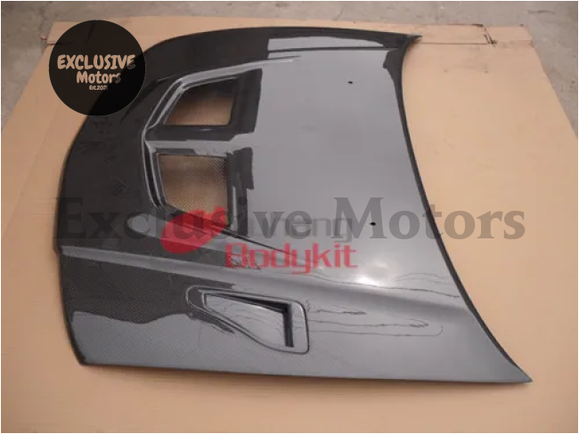 Oem Style Carbon Fiber Hood For Mitsubishi Lancer Evolution 5-6