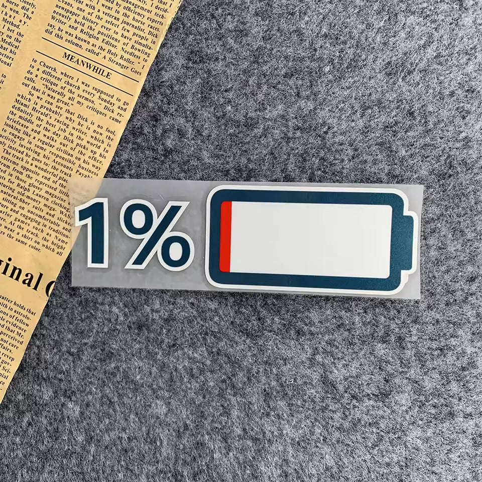 Battery Charging Sticker Decal – Exclusive Motors