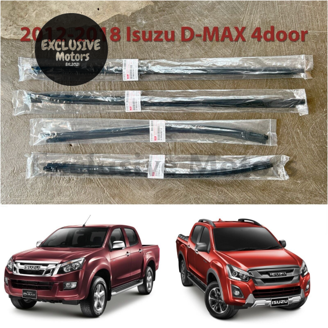 Outer Door Belt Line Weatherstrip Seal for 2012-2018 Isuzu D-MAX Double Cab 