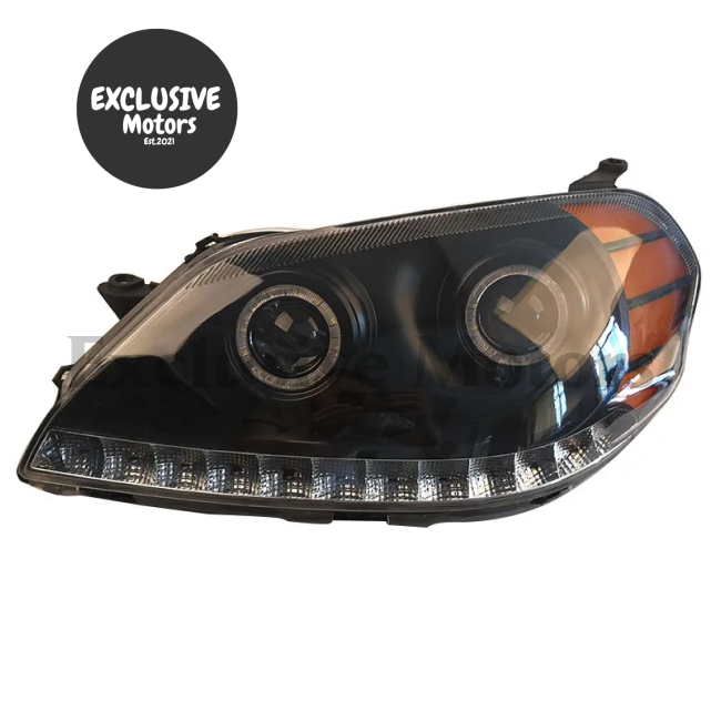 Pair Of Modified Black Led Headlights For Toyota Mark Gx110 (2003-2004)