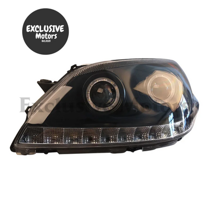 Pair Of Modified Black Led Headlights For Toyota Mark Gx110 (2003-2004)