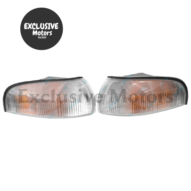 LH + RH Clear Front Corner Lights for Holden Commodore Calais (VP, 1991-1993)