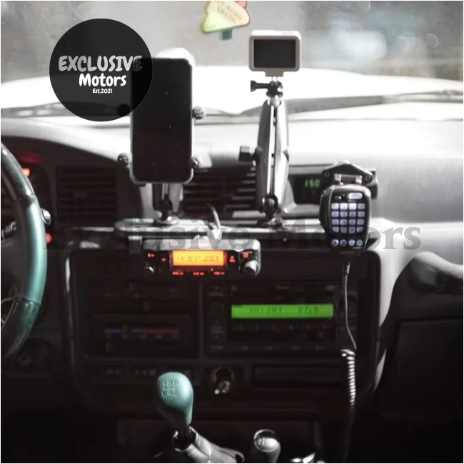 Phone Holder For Toyota Land Cruiser 80 - Off-Road Walkie-Talkie Stand And Hand Microphone Mount