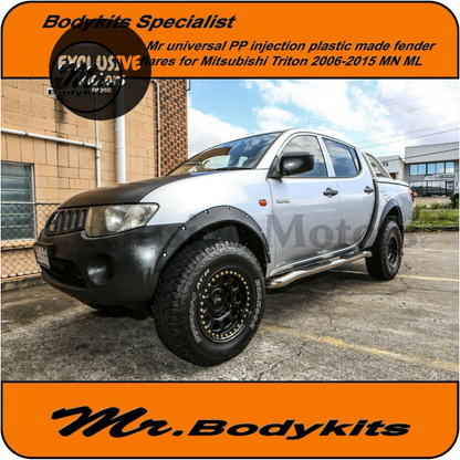 Plastic Fender Flares for Mitsubishi Triton MN, ML (2009-2015)