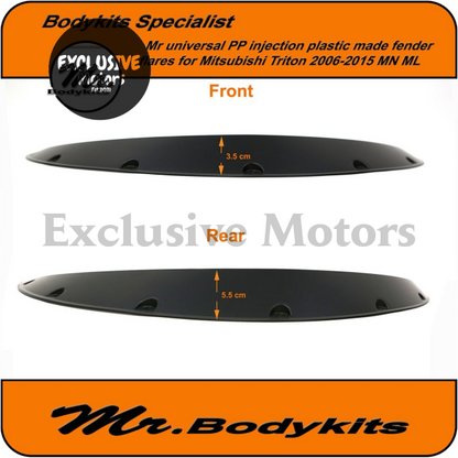 Plastic Fender Flares for Mitsubishi Triton MN, ML (2009-2015)