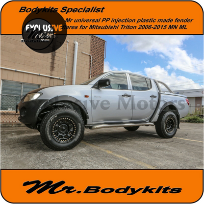 Plastic Fender Flares for Mitsubishi Triton MN, ML (2009-2015)