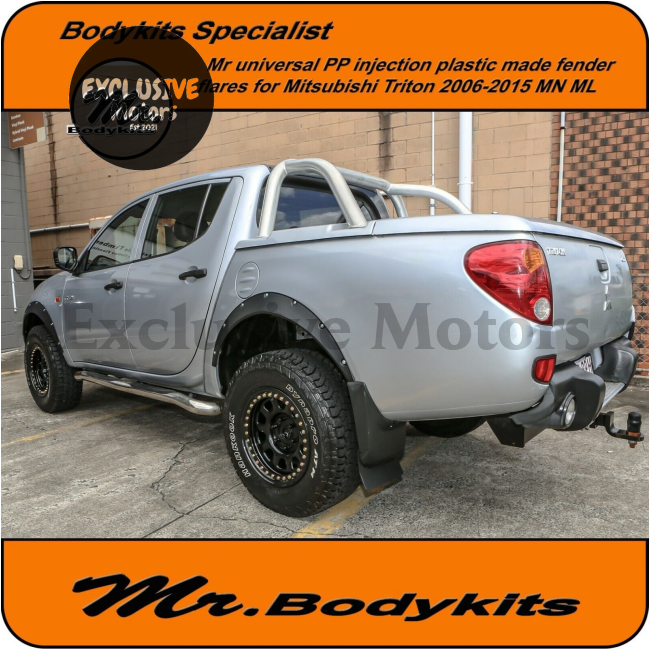 Plastic Fender Flares for Mitsubishi Triton MN, ML (2009-2015)