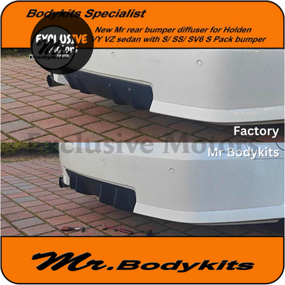 Rear Bumper Diffuser for Holden VY VZ Sedan S/SS/SV6 S Pack