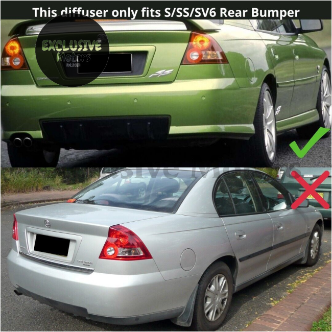 Rear Bumper Diffuser for Holden VY VZ Sedan S/SS/SV6/S Pack