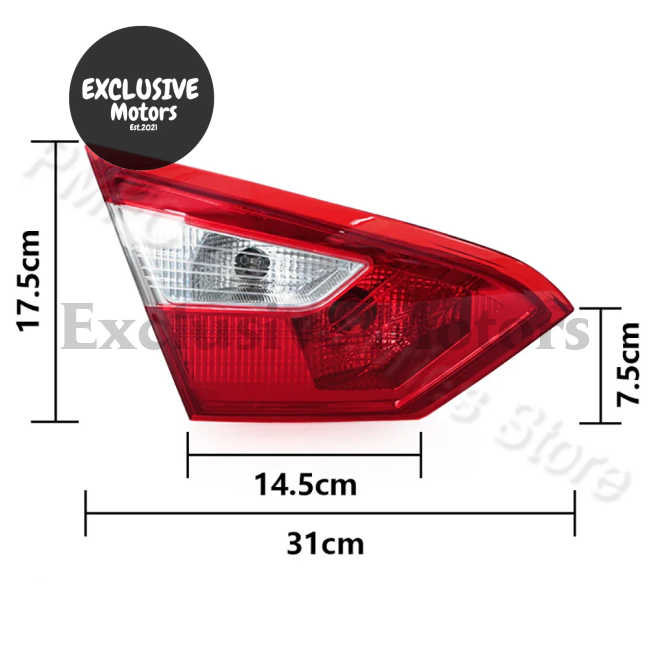 Rear Inside Tail Light Assembly For Ford Focus (2012-2014)