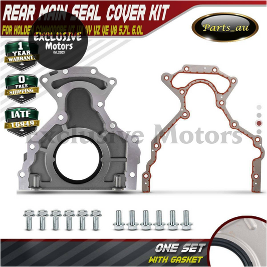 Rear Main Oil Seal, Plate & Gasket for Holden Commodore VT, VX, VY, VZ, VE (LS1, LS2)