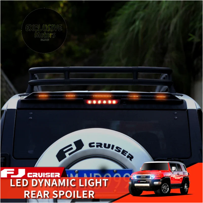 Rear Spoiler With Led Lights For Toyota Fj Cruiser (2007-2022)