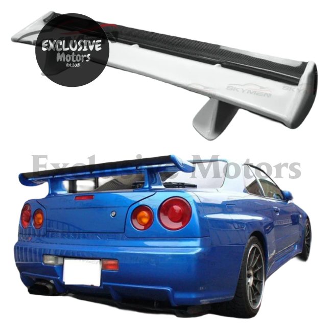 Rear Trunk Spoiler For Nissan Skyline R34 Gtr Style