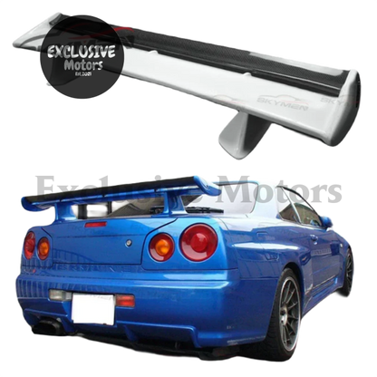 Rear Trunk Spoiler For Nissan Skyline R34 Gtr Style