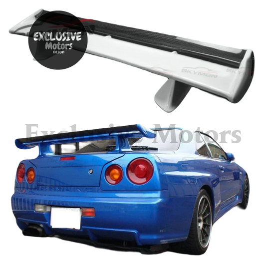 Rear Trunk Spoiler For Nissan Skyline R34 Gtr Style