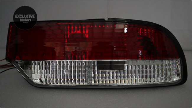 Red LED Tail Lights + Center Piece Lamp for Nissan 240SX S13