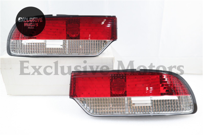 Red LED Tail Lights + Center Piece Lamp for Nissan 240SX S13