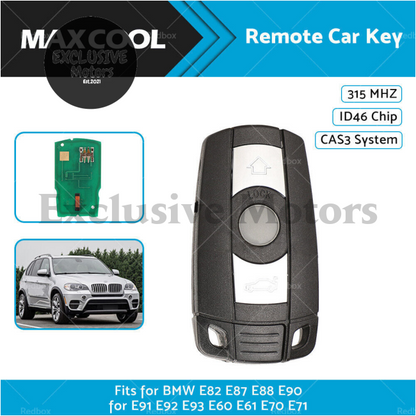 Remote Control Car Key Fob for BMW 1/3/5 X5 X6 Series Replacement Key