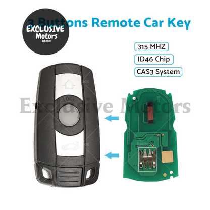 Remote Control Car Key Fob for BMW 1/3/5 X5 X6 Series Replacement Key