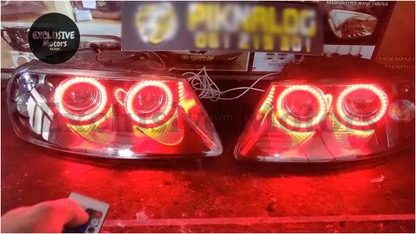 Rgb Multi-Color Led Angel Eyes Kit For Vw Touareg