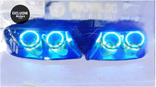 Rgb Multi-Color Led Angel Eyes Kit For Vw Touareg