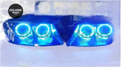 Rgb Multi-Color Led Angel Eyes Kit For Vw Touareg