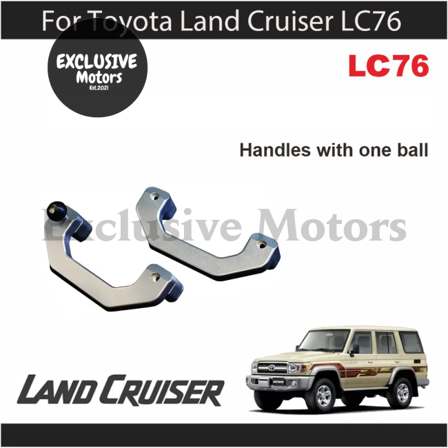 Roof Handle For Toyota Land Cruiser Lc76 - Aluminum Alloy A-Pillar And Mobile Phone Holder