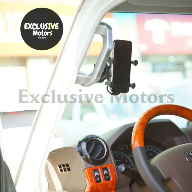 Roof Handle For Toyota Land Cruiser Lc76 - Aluminum Alloy A-Pillar And Mobile Phone Holder