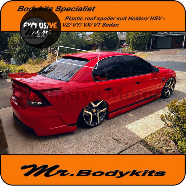 Roof Spoiler for VT/VX/VY/VZ Holden HSV Commodore Sedan