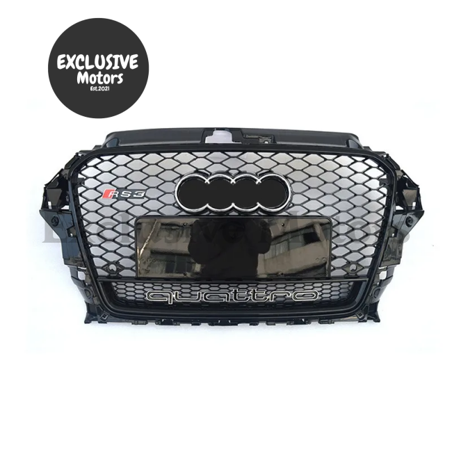 Rs3 Style Honeycomb Front Grille For Audi A3 (2013-2016)