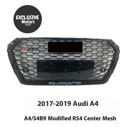 Rs4 Style Honeycomb Front Grille For Audi A4L (2017-2019)